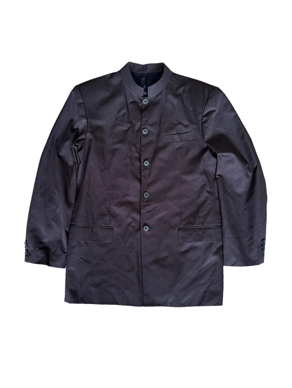 Hugo Boss Full Button Overcoat Coat Jacket Navy Blue